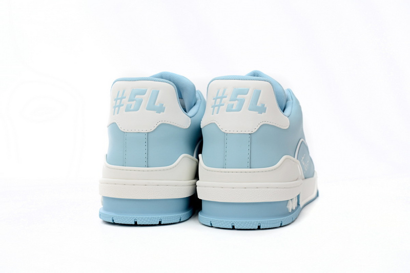 Louis Vuitton LV Trainer #54 Light Blue White