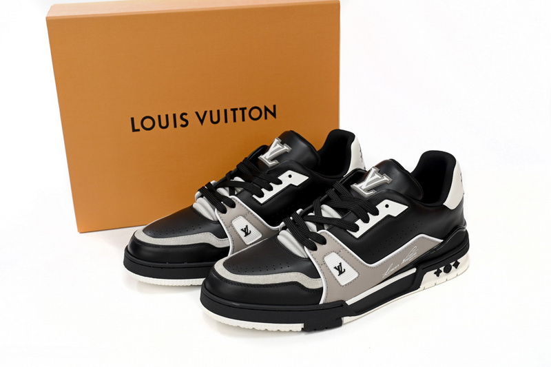 Louis Vuitton LV Trainer Black Grey White