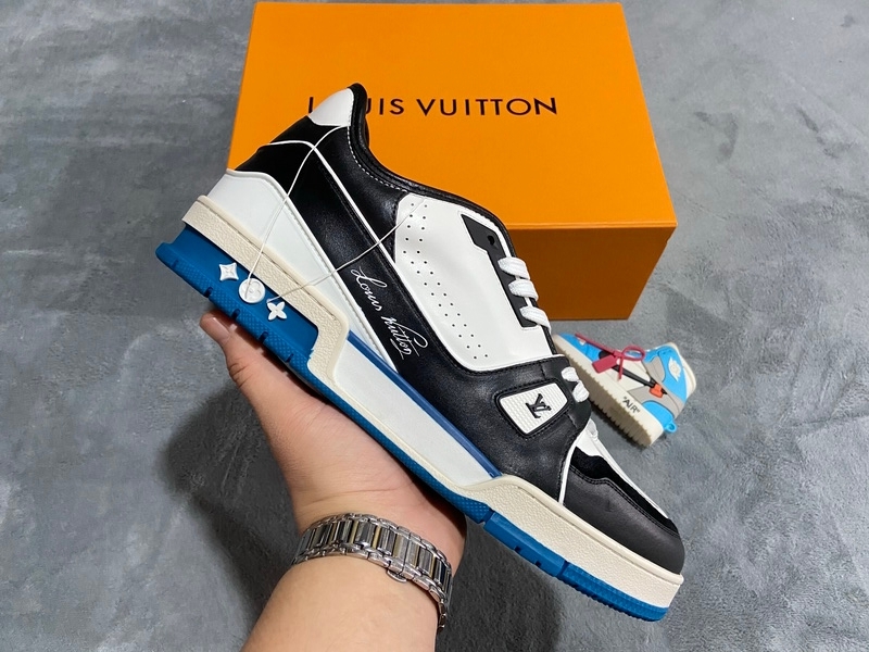 Louis Vuitton Trainer Black Blue