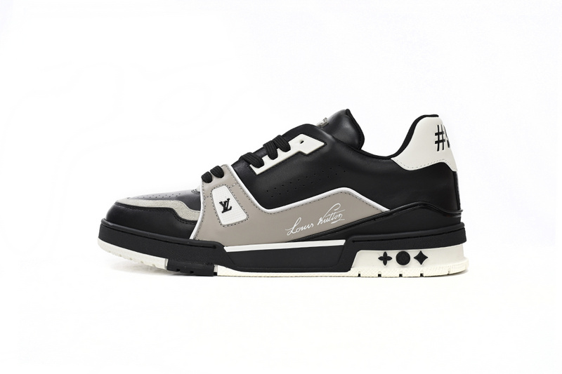 Louis Vuitton LV Trainer Black Grey White