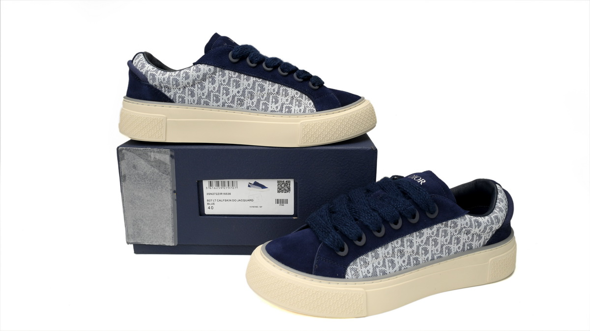 Dior B33 Sneaker Navy Blue Oblique Jacquard