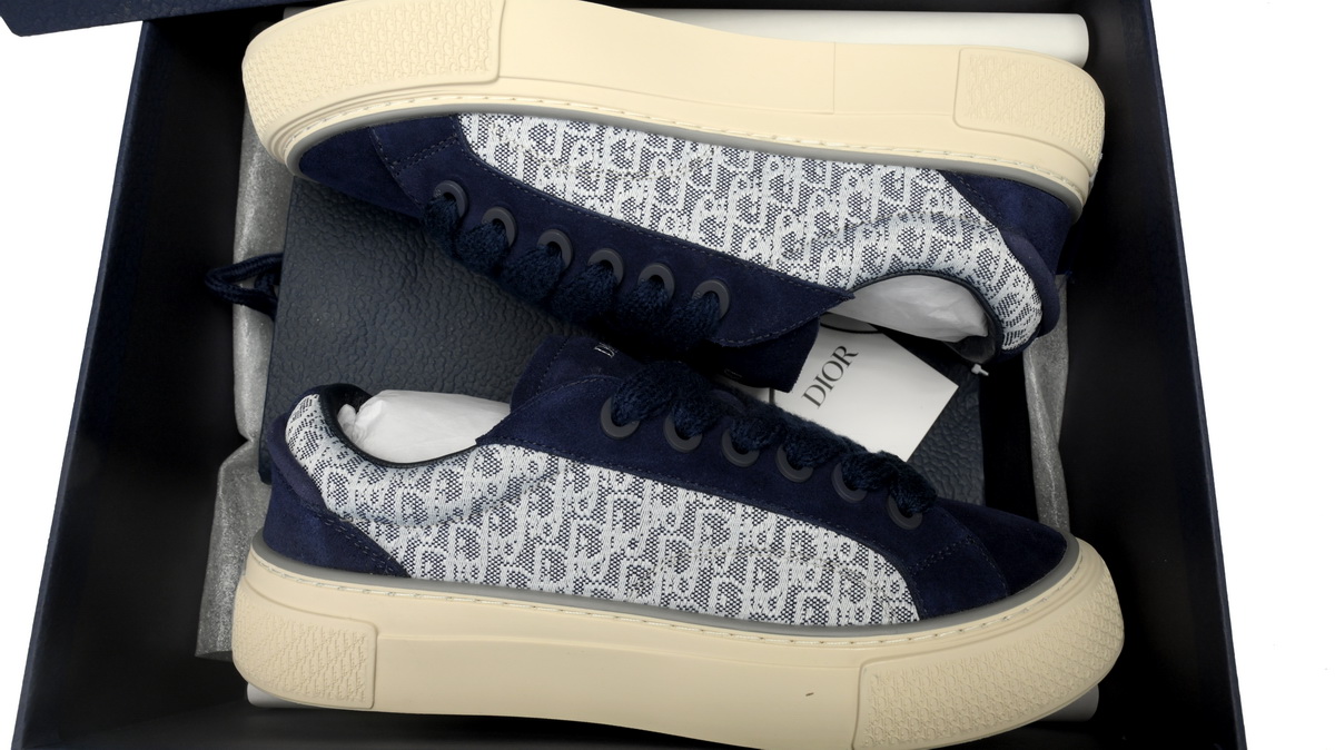 Dior B33 Sneaker Navy Blue Oblique Jacquard