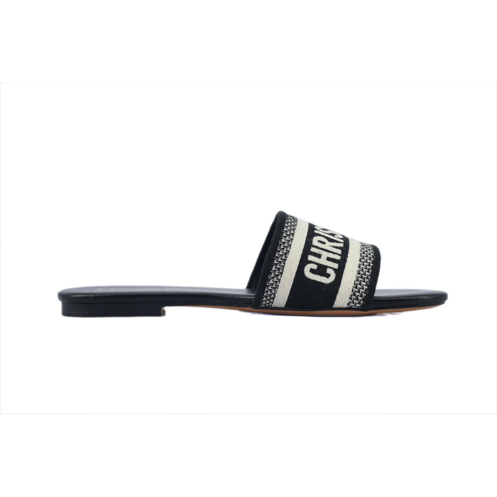 DIOR Classic Dway Slide Rose Black