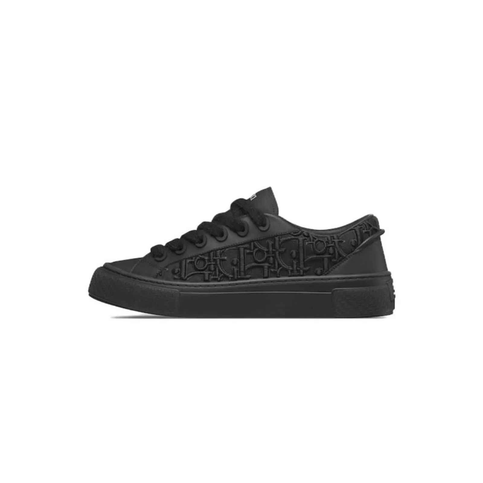 Dior B33 Sneaker Black Smooth Calfskin Oblique Raised Embroidery