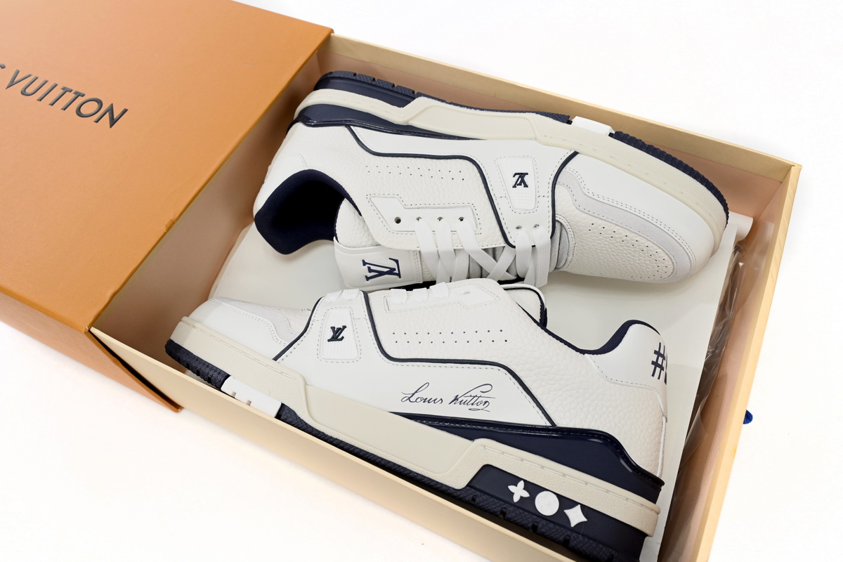 Louis Vuitton Trainer Marine White