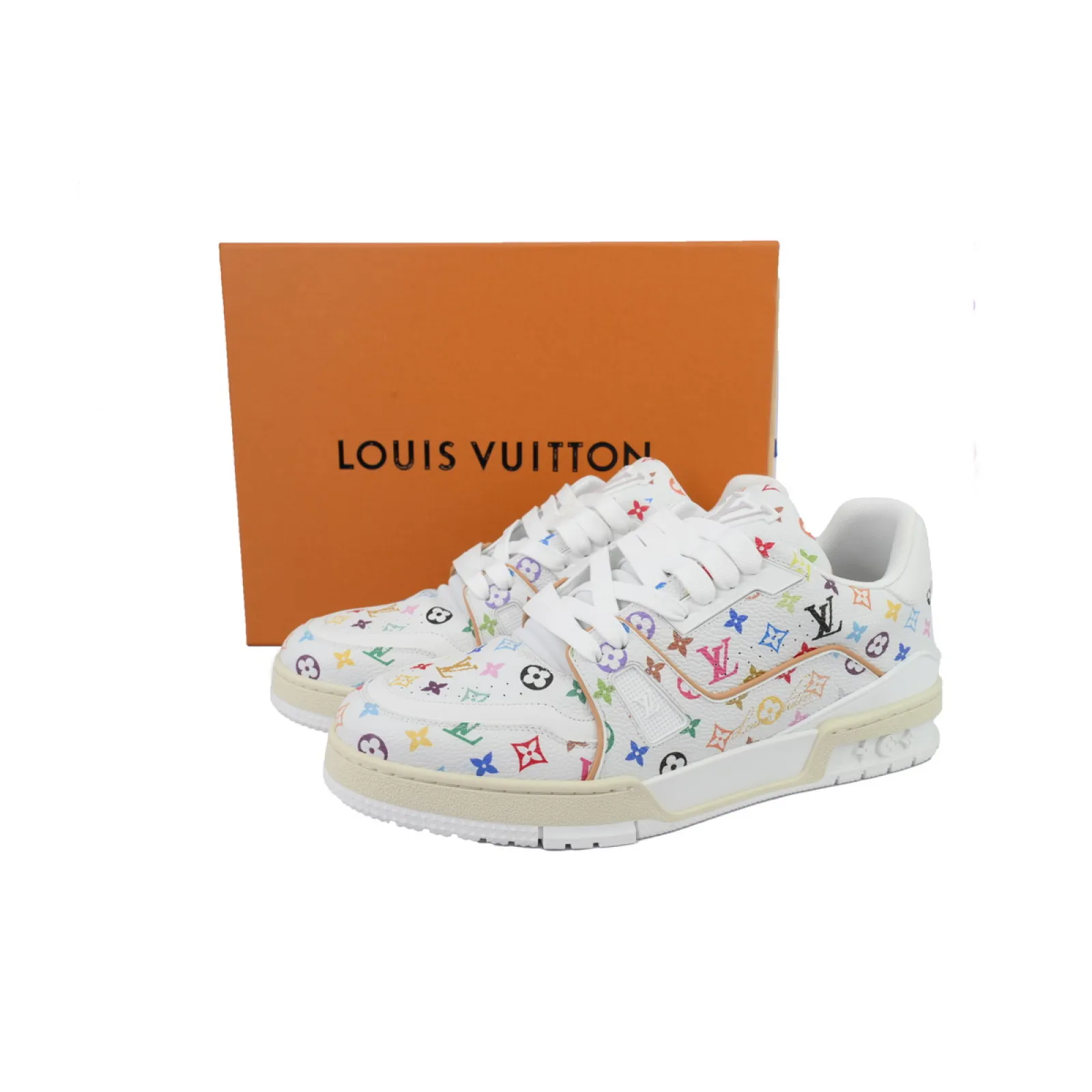 LV Trainer Sneaker Murakami Takashi White