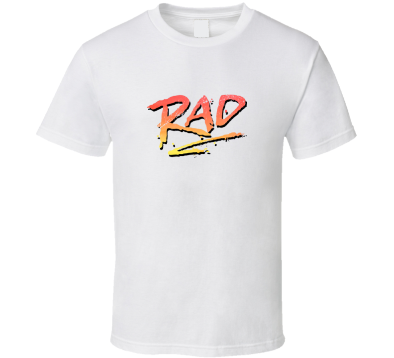 Rad 1980s Bmx Bike Movie Rad Racing Graphic Logo Tee T-Shirt