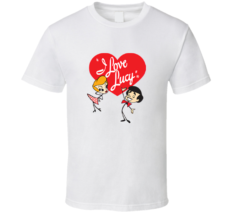I Love Lucy Stick Figures T-Shirt