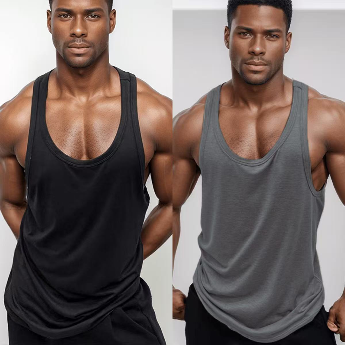 Men's solid color vest Racing Graphic Logo Tee T-Shirt