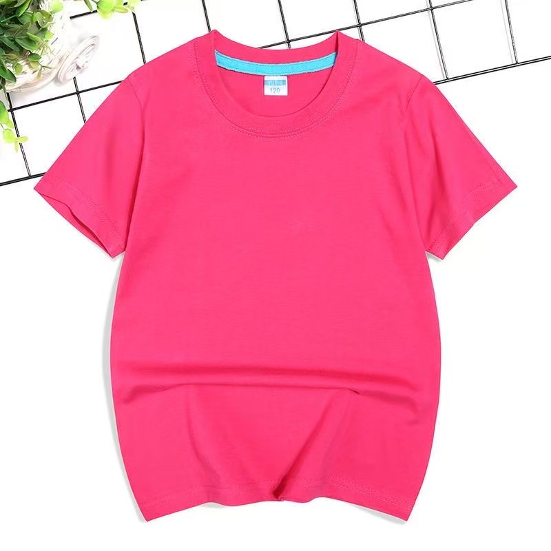 2025 Men's and women's solid color short sleeved shirts