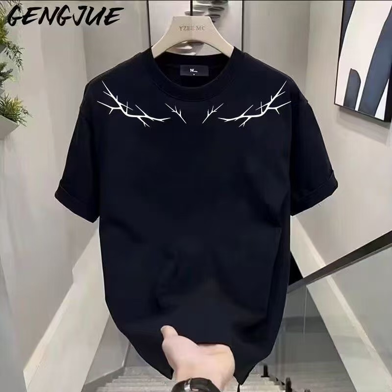 Men's solid color long Fashionable round-neck sweatshirt