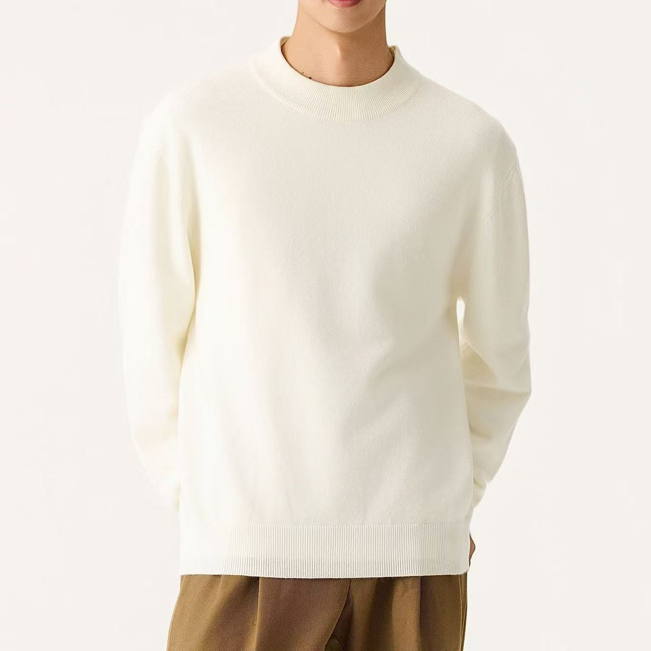 Men's long sleeved shirt with a base for casual wear