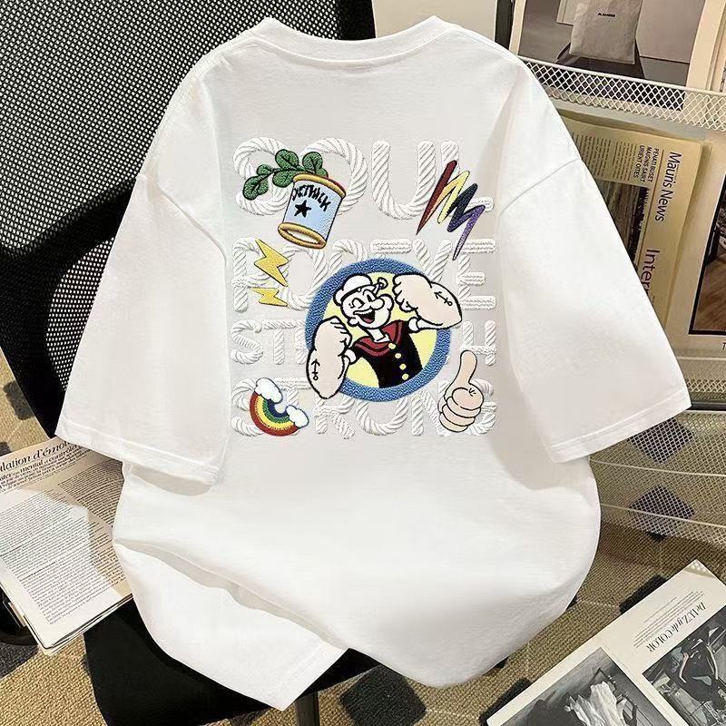 new Men's solid color long Fashionable round-neck sweatshirt