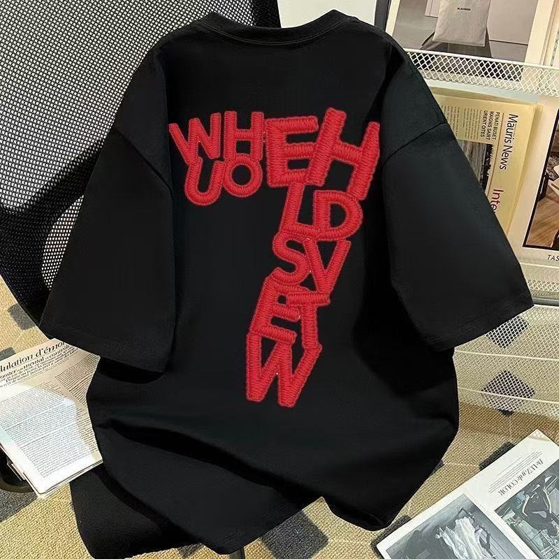 Naughty cartoon short sleeved shirt sleeved fashionable style