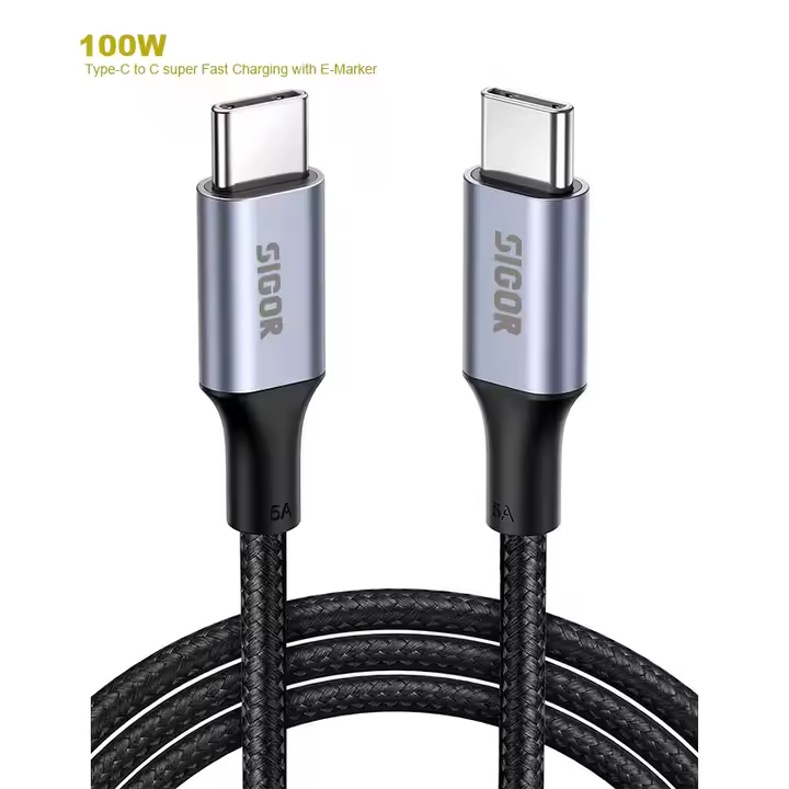 SIGOR Phone Charging Cable Type-C Fast Charger Data Cables Braided Nylon 3A