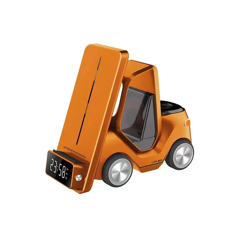 SIGOR 3 in 1 Forklift Design Wireless Charger Station 15W Fast Charging