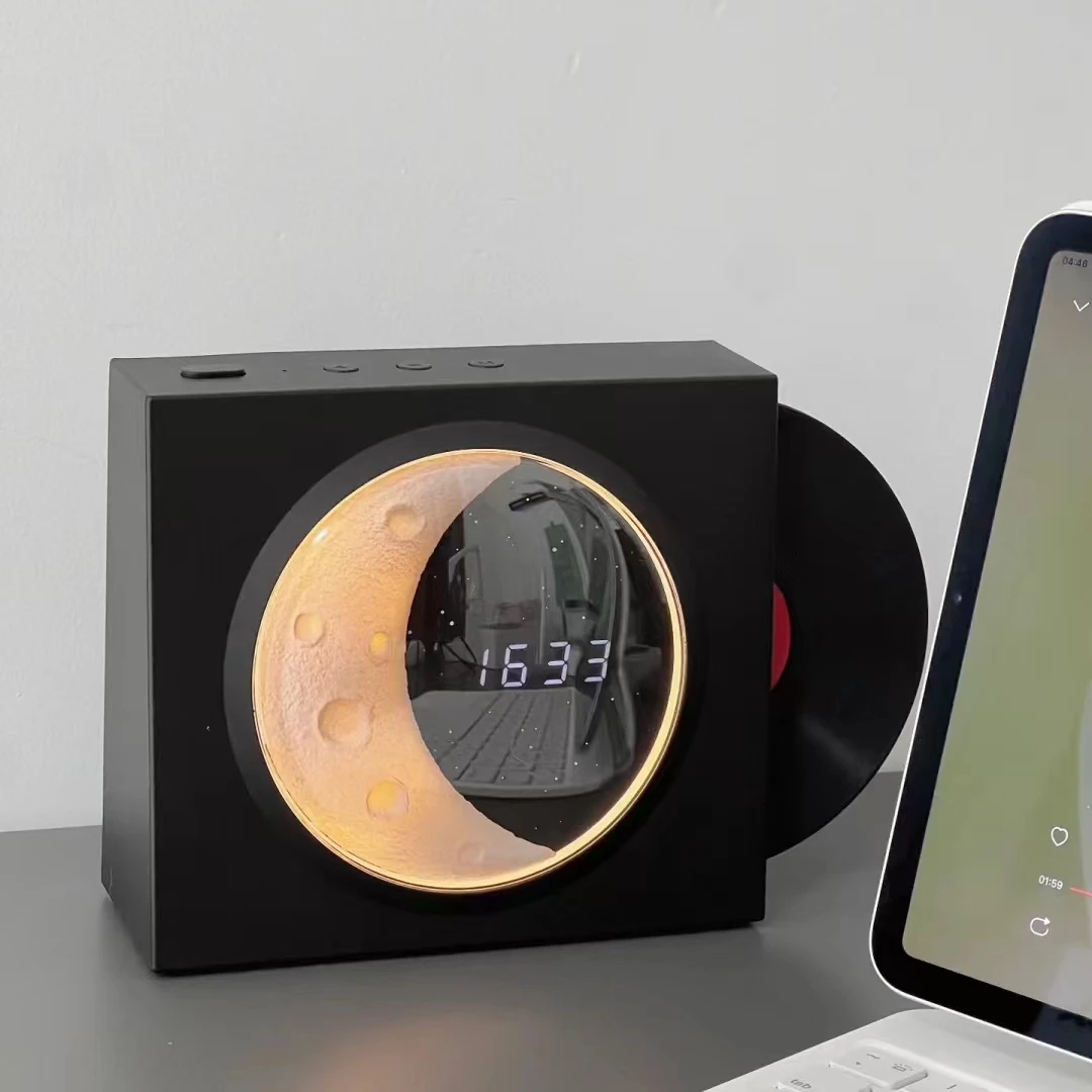 SIGOR 2025 NEW Atmosphere Night Light BT Speaker Portable Digital Clock