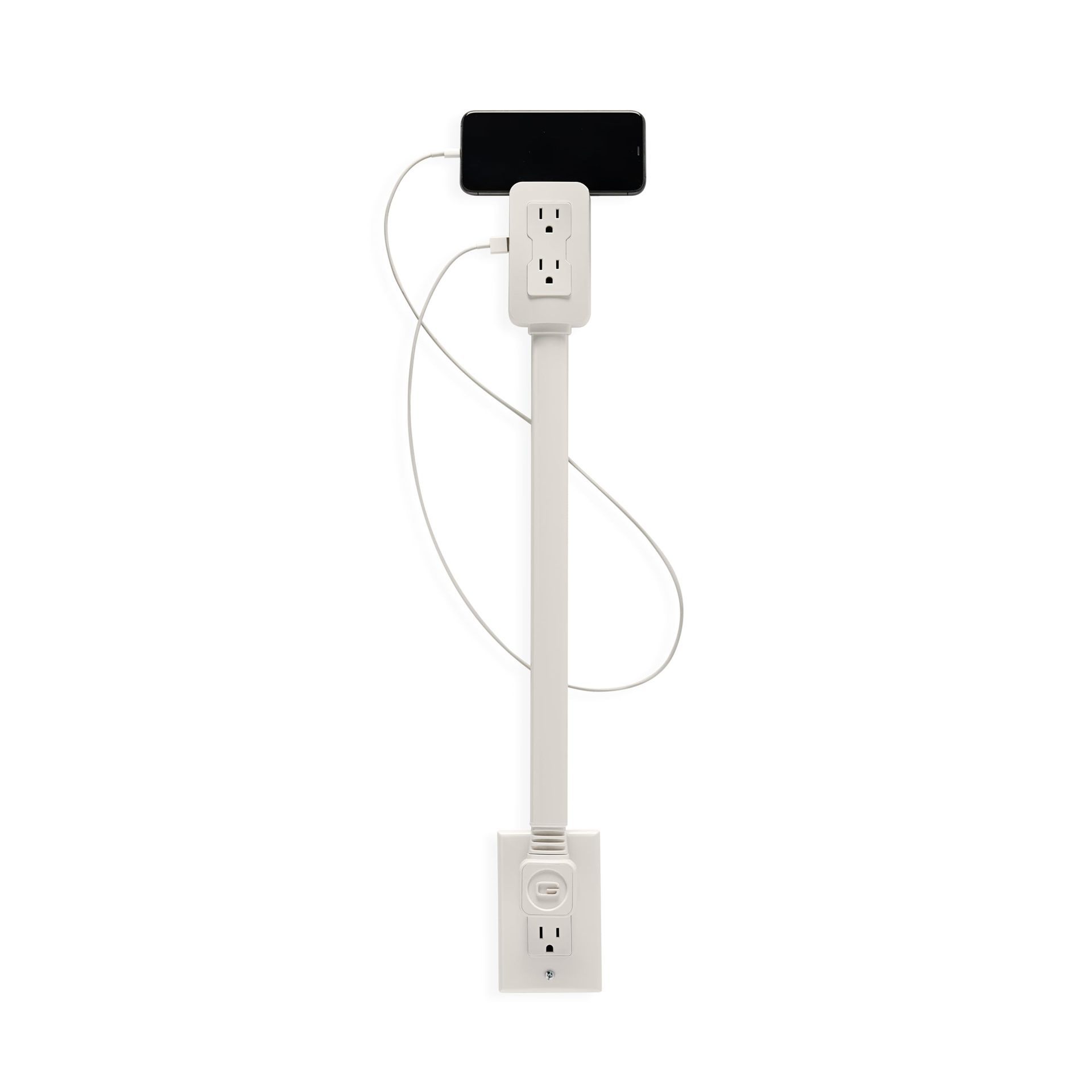 SIGOR Electrical Outlet Extender retractable swivel socket with USB-A, USB-C sockets