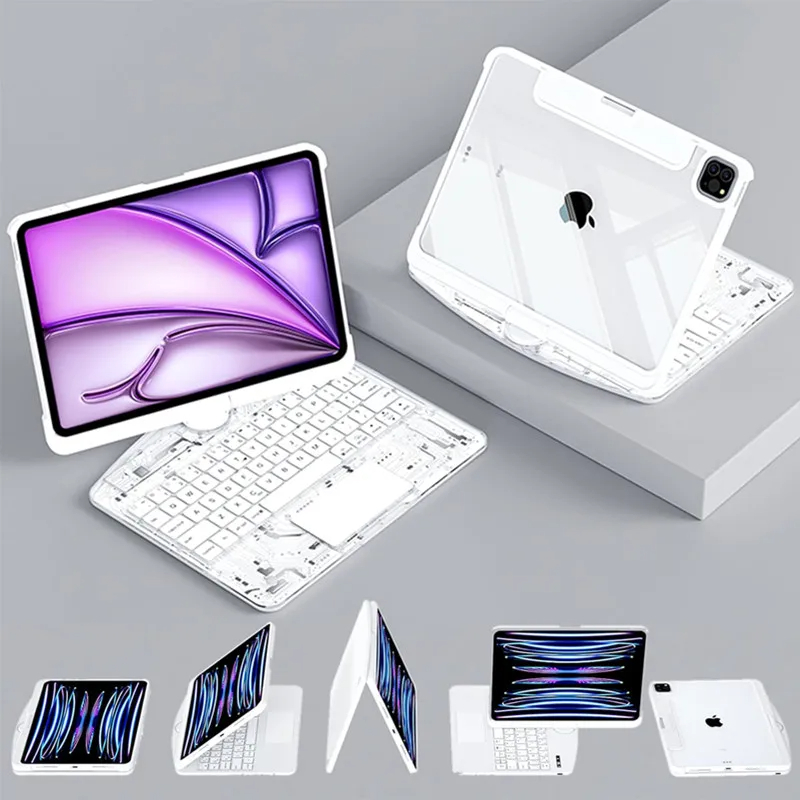 SIGOR 360° Rotating Wireless Bluetooth Multi-Touch IPAD Protective Case with Keyboard