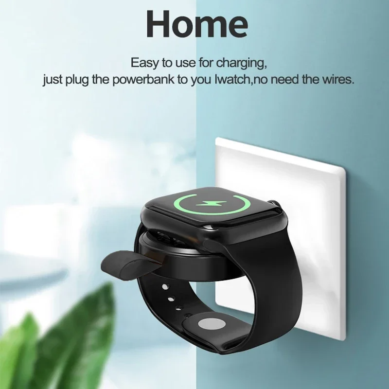 SIGOR Mini Portable Wireless Charger for Apple Iwatch 8 7 6 5 4 3 SE Charging Station