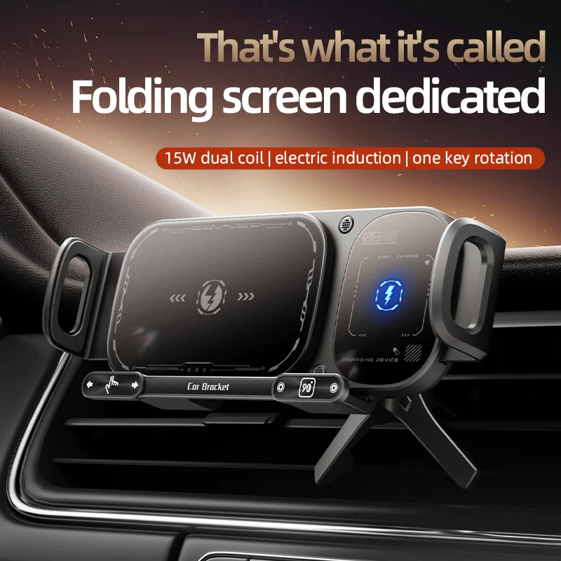 SIGOR magnetic wireless car charger, universal mobile phone car holder