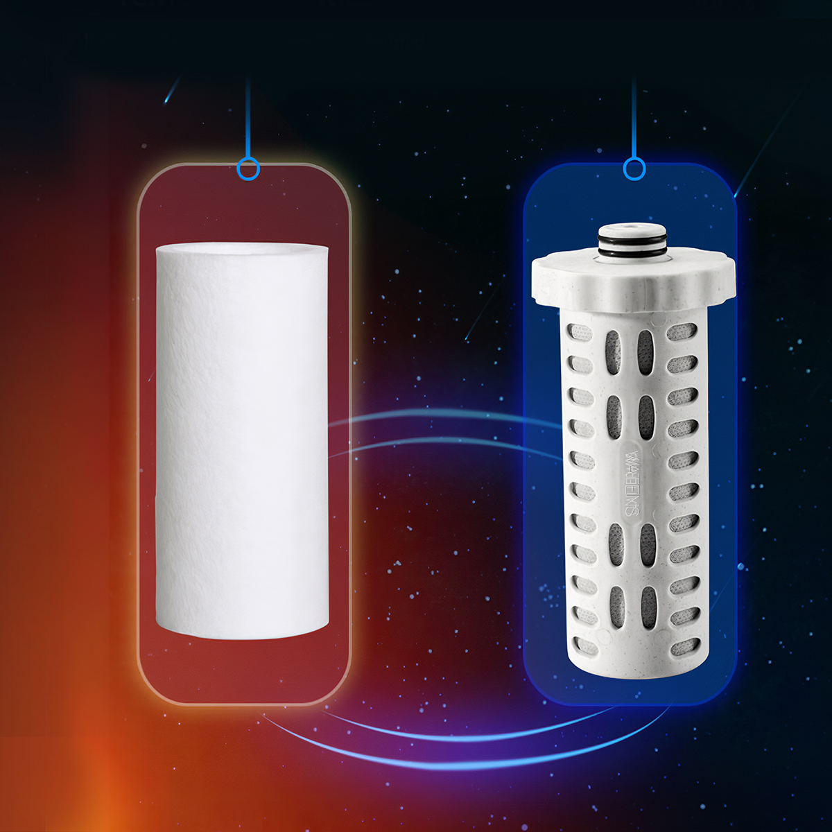 Clatterans Pro Water Filter for Micro Watens Shower Filtration System