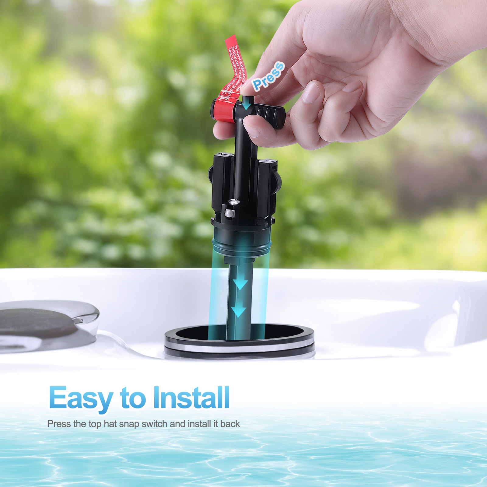 Hot Springs Salt Cartridge Fresh Water Compatible with Hot Springs Hot Tubs, Limelight, Caldera Paradise & Utopia, Freshwater Replacement Salt Cartridge System