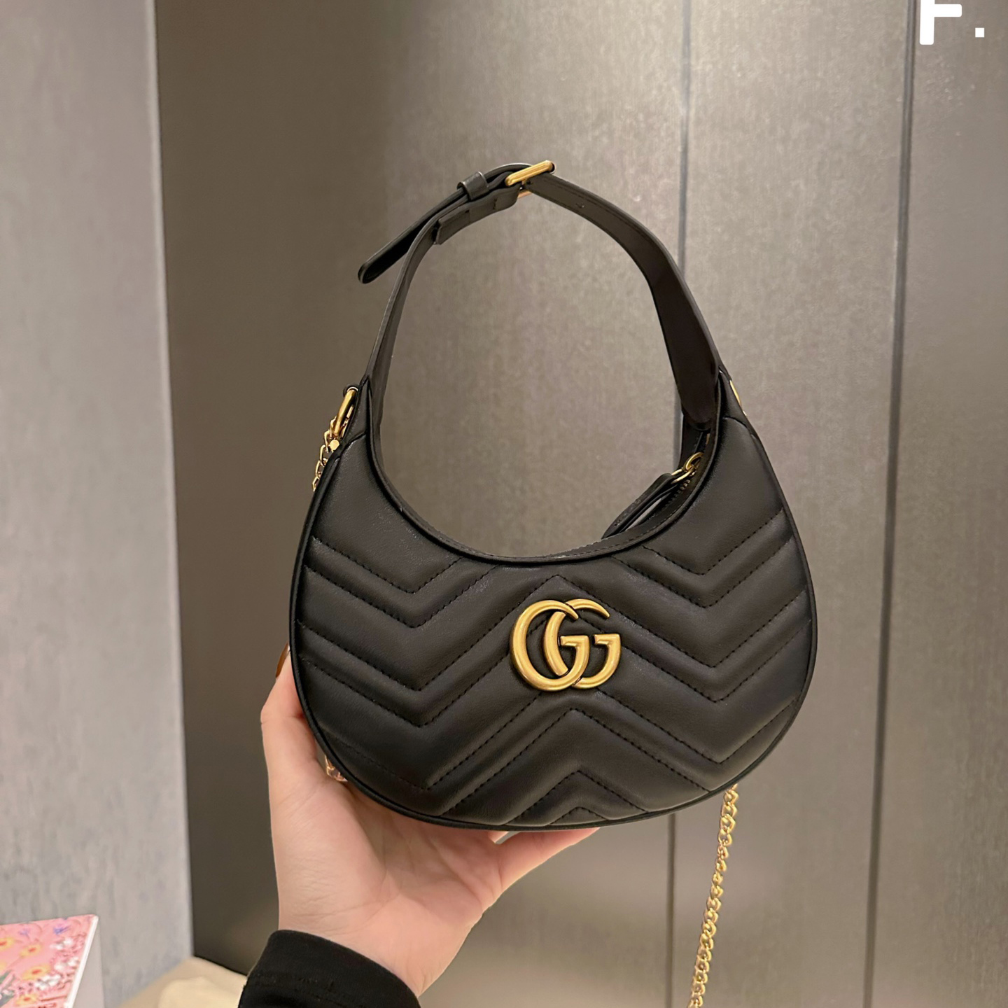Gucci Marmont chain armpit bag