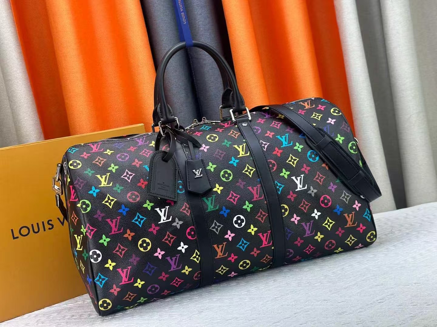LV Black Color 33 2025 Original travel bag