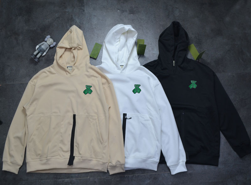GUCC Bear logo hoodie