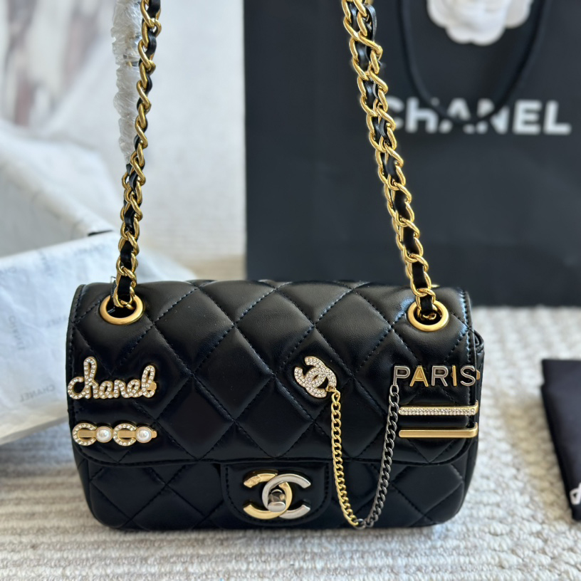 Chanel lucky charm chain crossbody bag