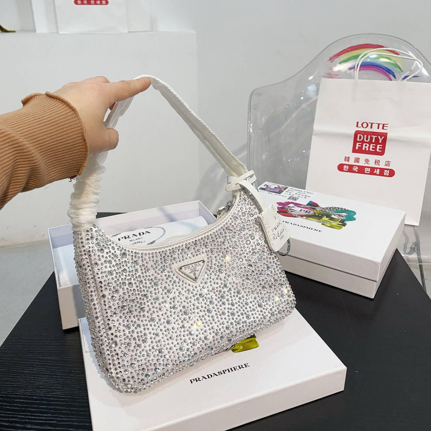 Prada Diamond armpit Bag