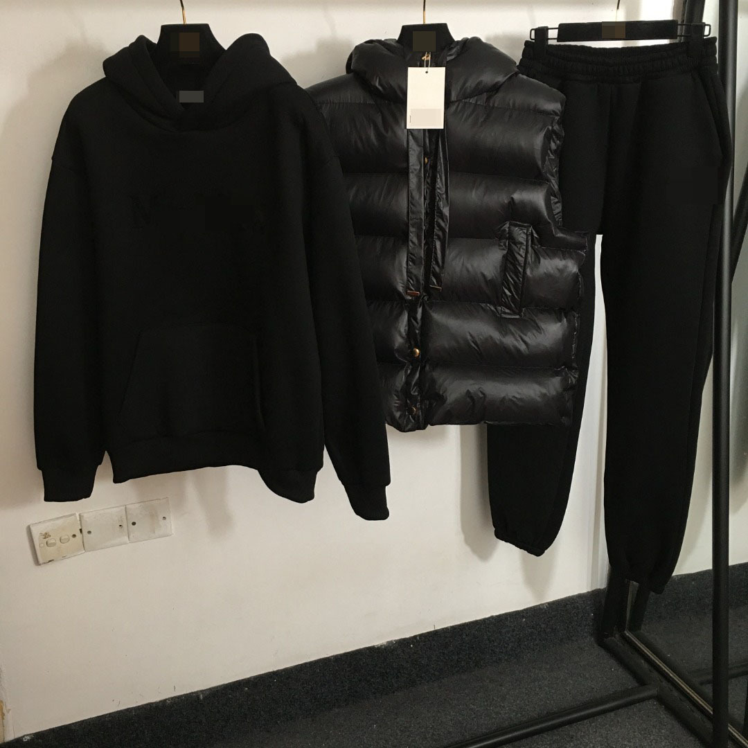 Three piece set (hoodie+cotton jacket+pants)