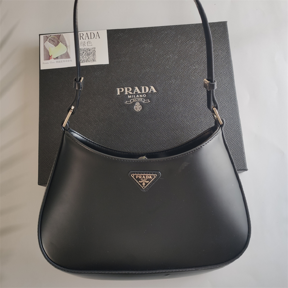 Prada Cleo Patent Leather Shoulder Bag
