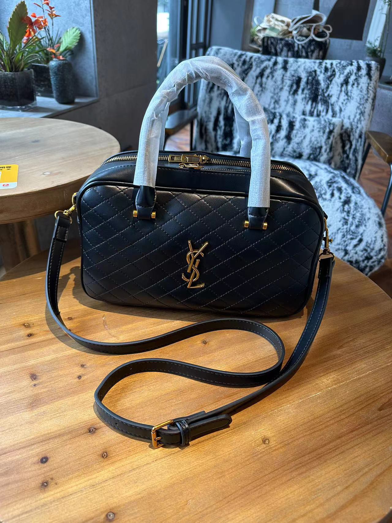 Vintage YSL Bowling Pillow Bag