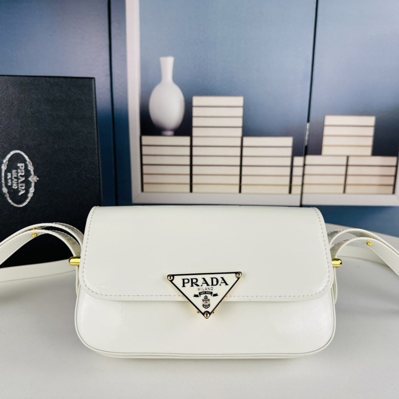 Prada soft calf crossbody bag