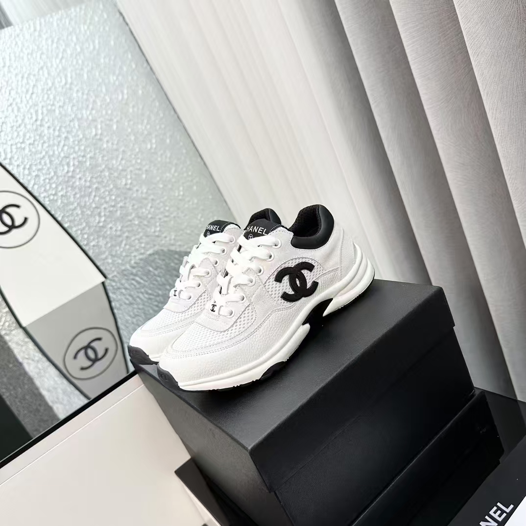 Chanel * SS woolen splicing casual sports shoes
