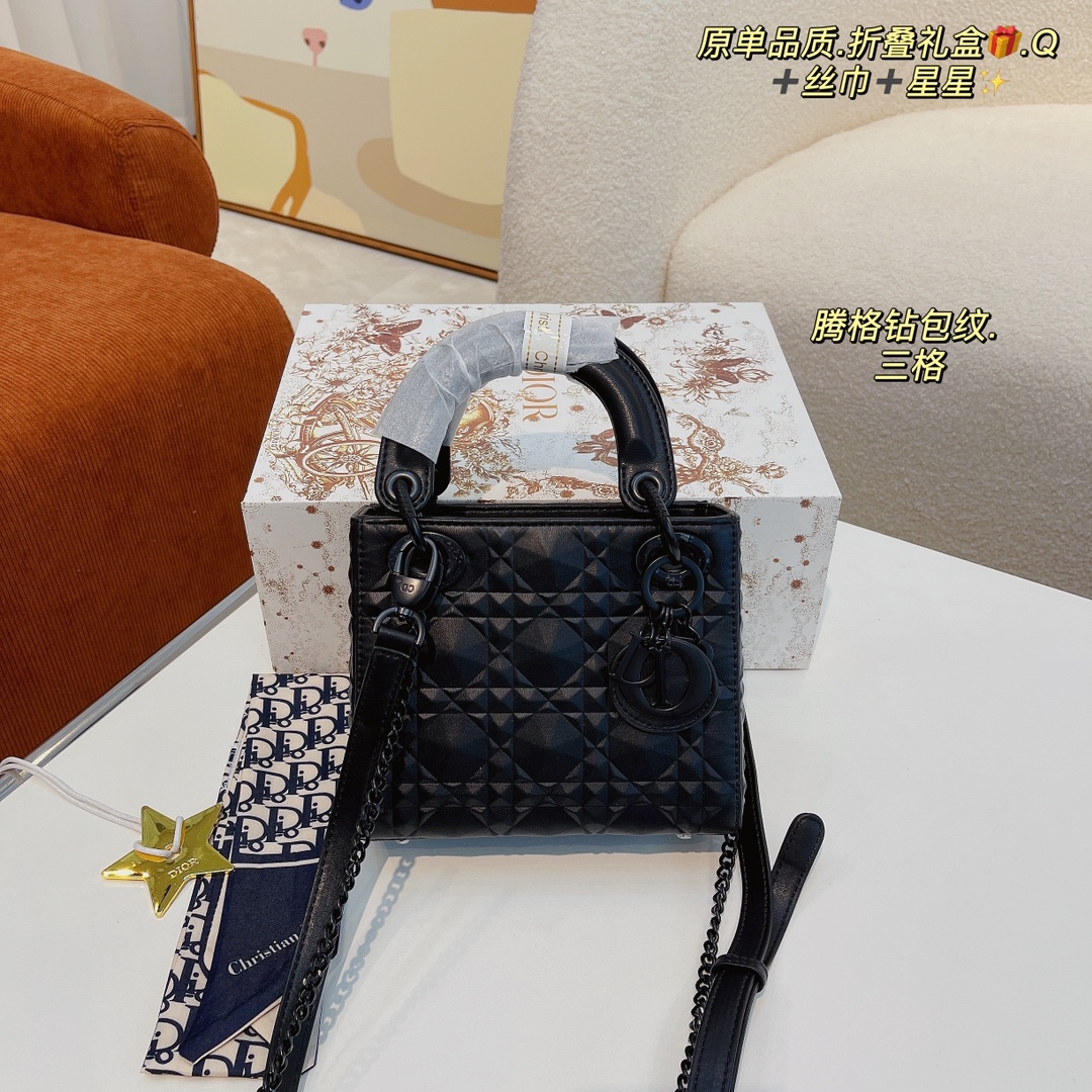 Dior D-lite lady tote handbag