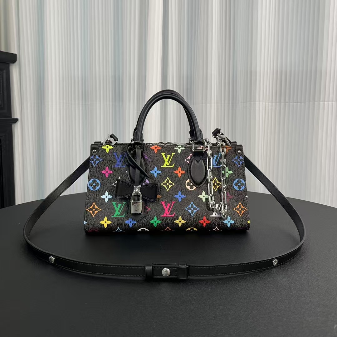 Top version LV onthego eastwest chain monogram multicolore bag
