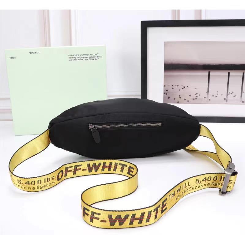 Off-White Casual Waist Bag bicycle waterproof shoulder bag