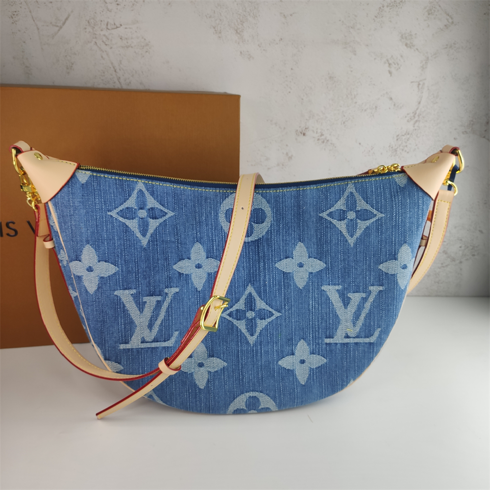 Louis Vuitton denim Moon Odeo Moneygram bag