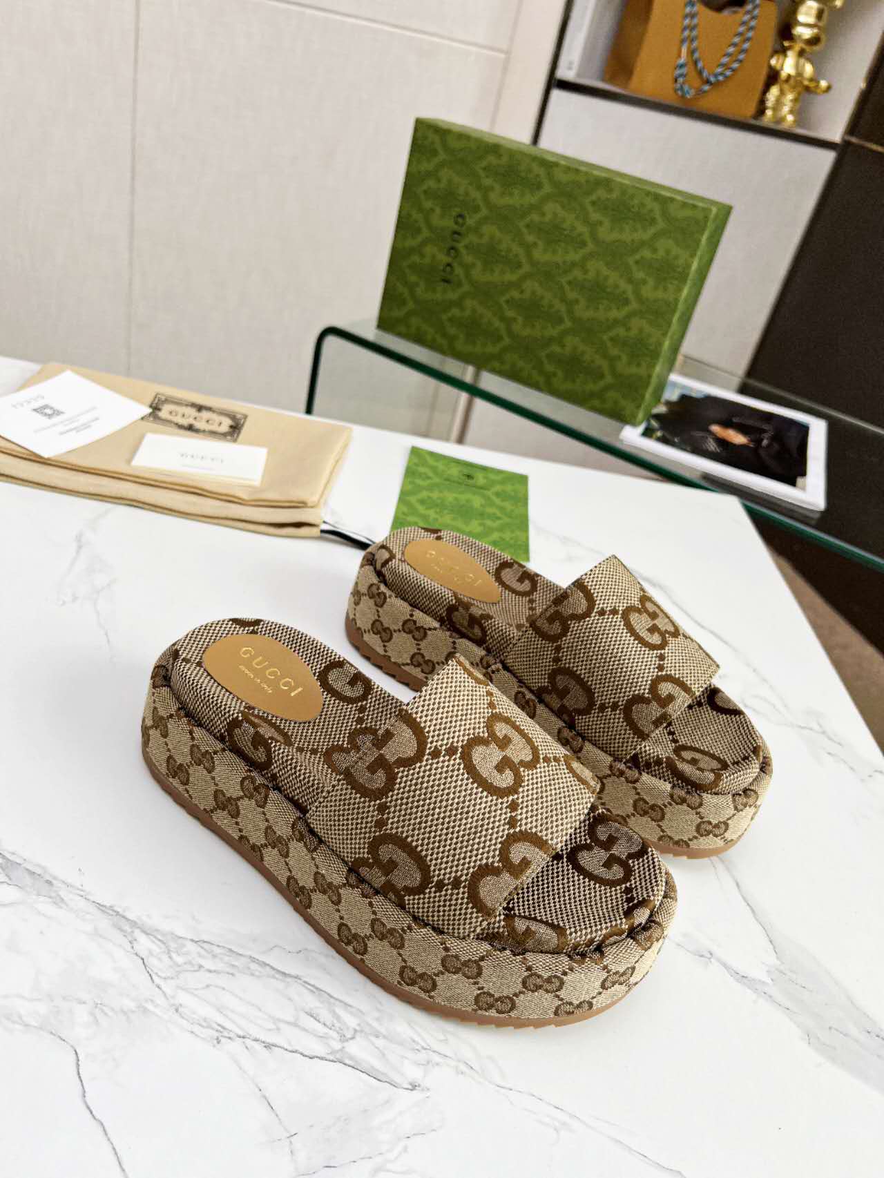 Gucci slipper 6 centimeters high