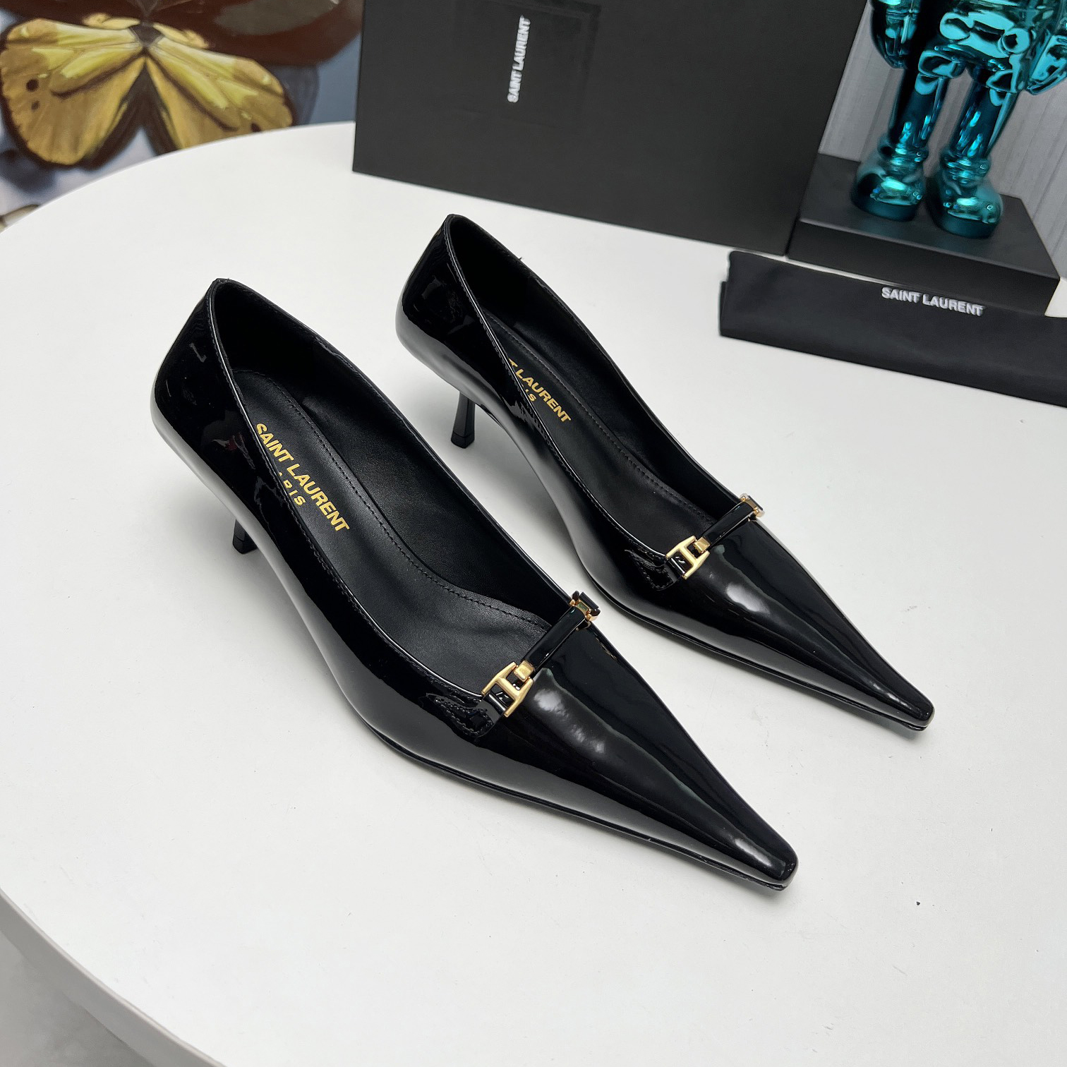 YSL Saint Laurent 24ss sandal genuine leather