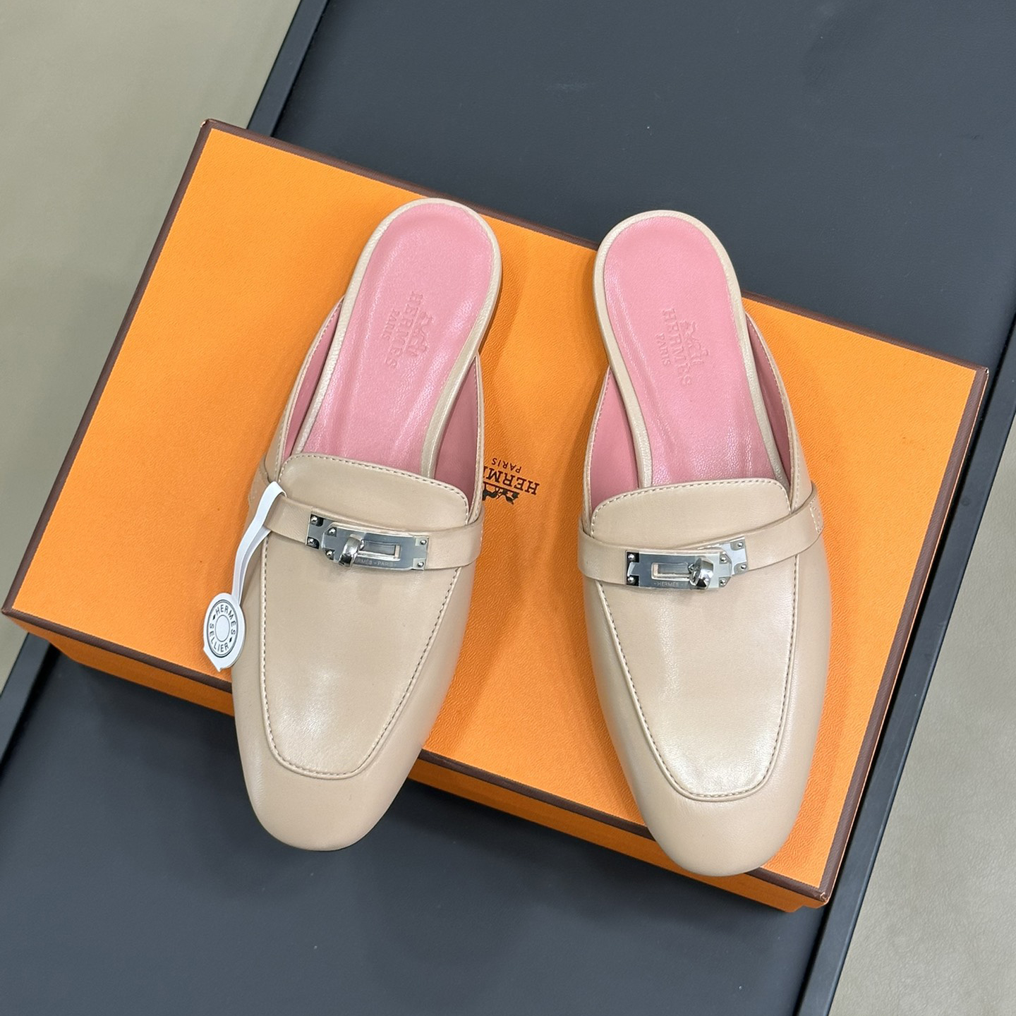 Top version Hermes kelly ss24 slipper