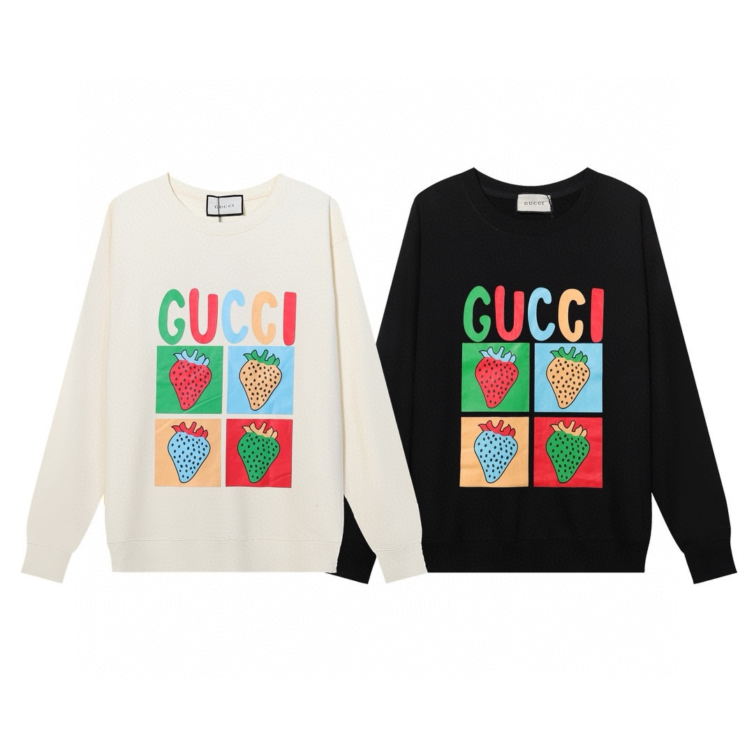 GUCCI printed crew-neck hoodie