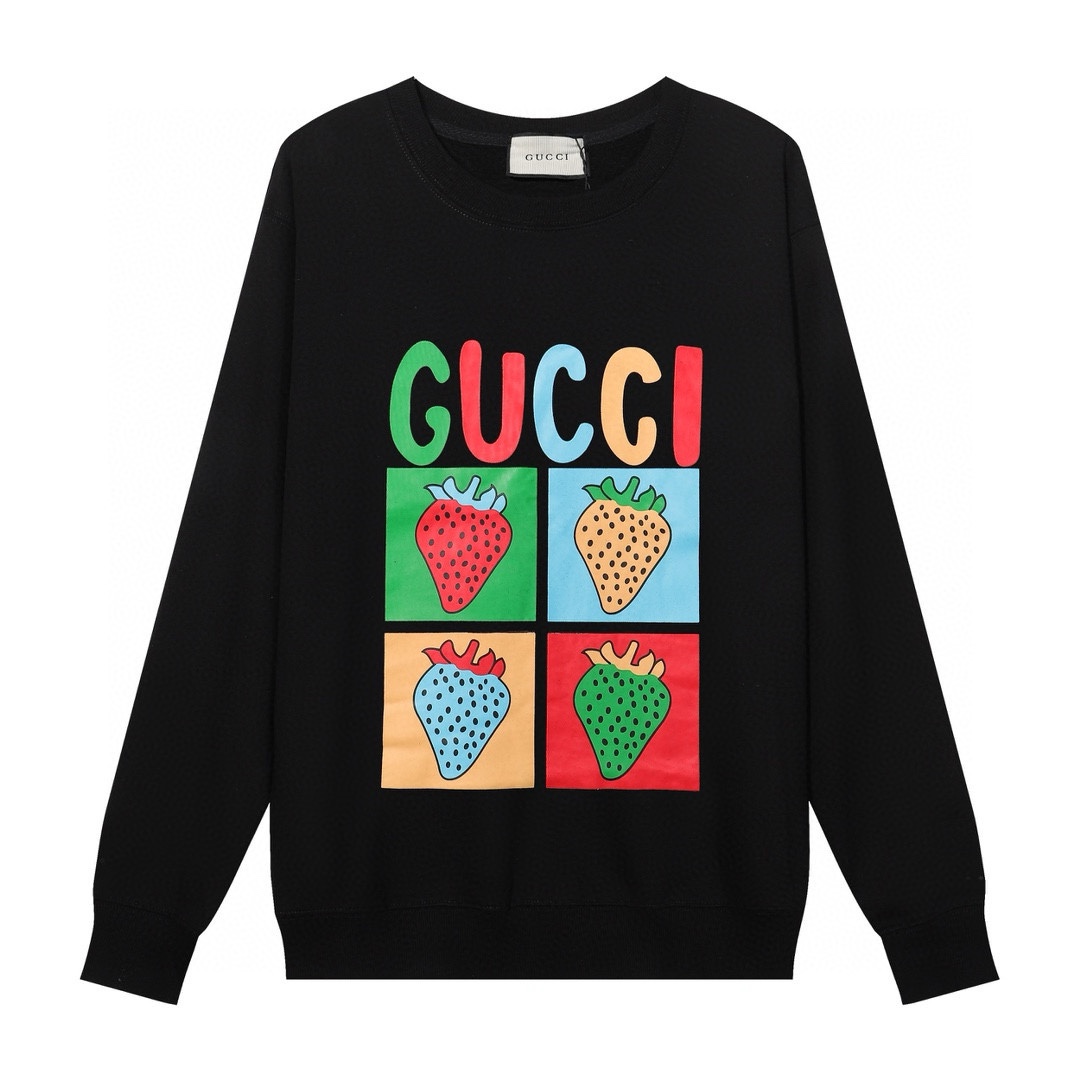 GUCCI printed crew-neck hoodie
