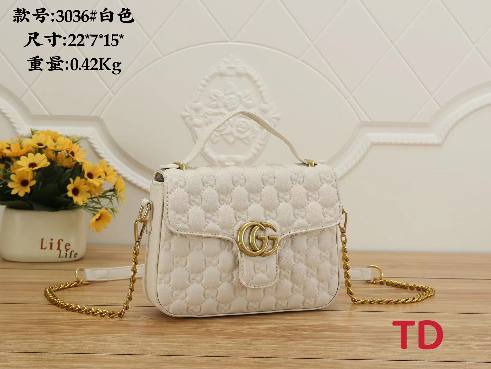 Gucci embossed bag