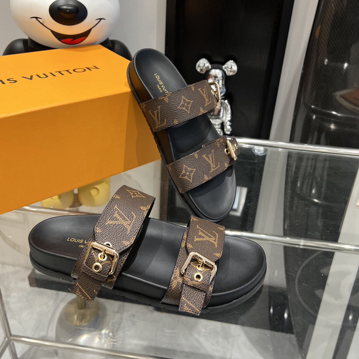 LV 24ss High Original unisex slippers