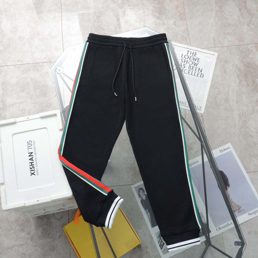 Gucci classic double Glogo casual sweatpants