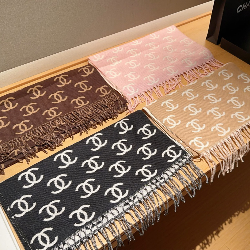Chanel Winter Cashmere Scarf